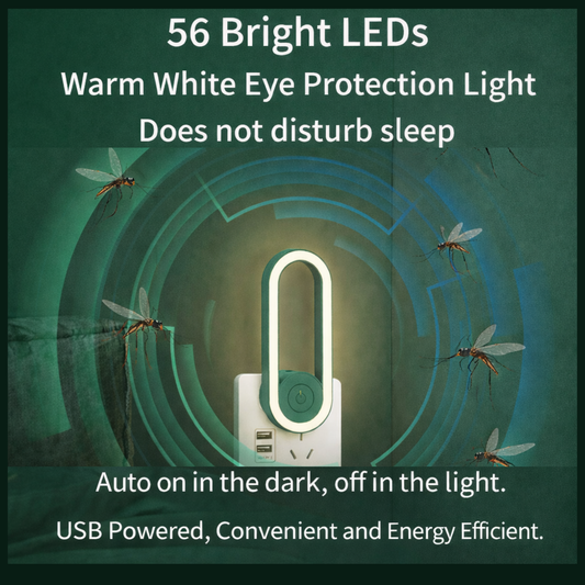 RSZZB® Ultrasonic UV LED Mosquito Killer & Night Light Plug-in