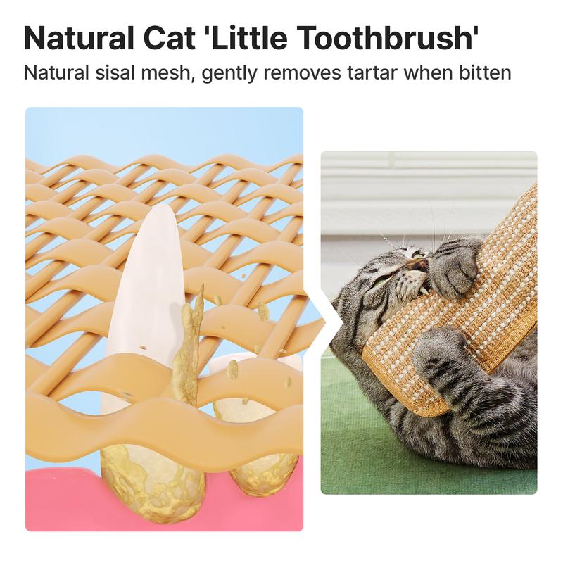 Potaroma Catnip Kicker Toy: 6000mg Organic Catnip & Durable Sisal Scratching Toy for Indoor Cats & Kittens