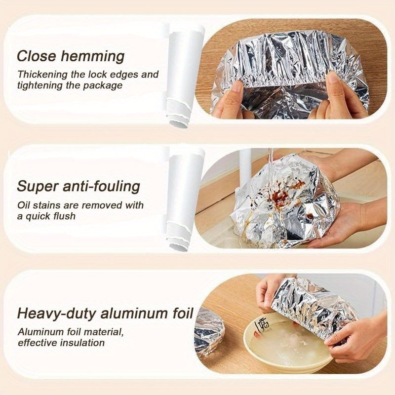 Home dining table & food container aluminum foil heat-retaining cover, kitchen food insulation and freshness keeping, high-quality aluminum foil.
