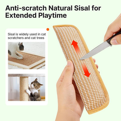Potaroma Catnip Kicker Toy: 6000mg Organic Catnip & Durable Sisal Scratching Toy for Indoor Cats & Kittens